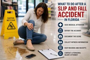 What to know after a slip and fall in Florida, from documenting the hazard to understanding premises liability